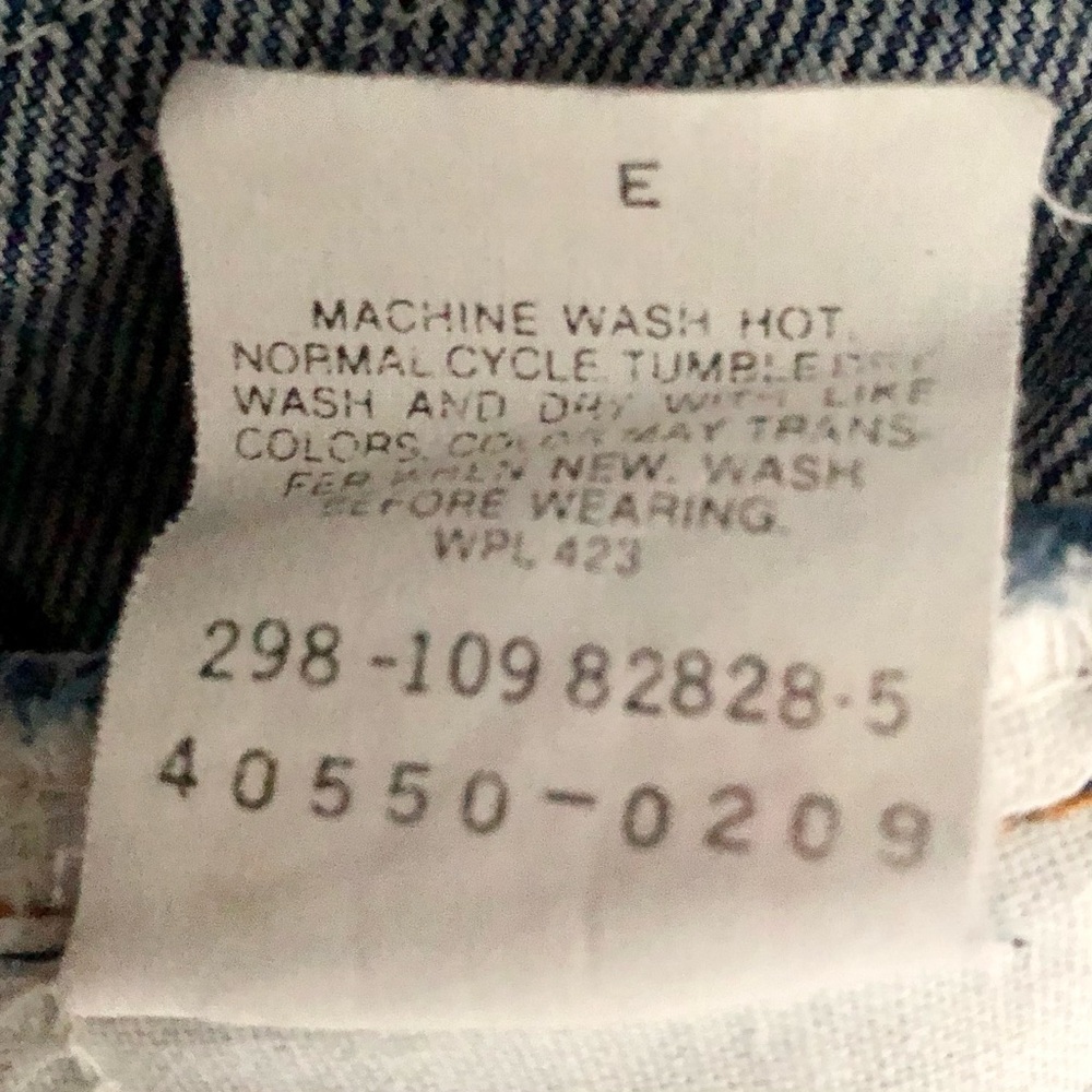 Levi's 550 Orange Tab Vintage 80's USA Made Acid Wash Denim Jeans 28x33 - Picture 17 of 17